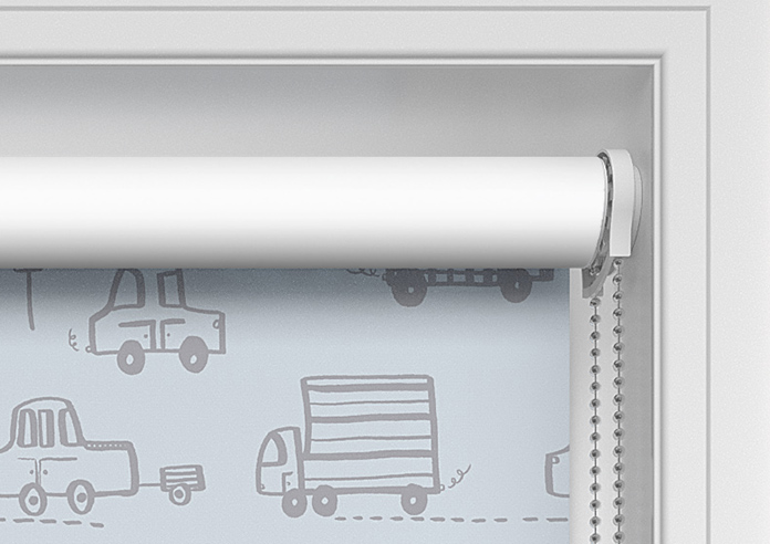 Cars and Lorries, Baby Blue - Twist&Fit Roller Blind - Image 11